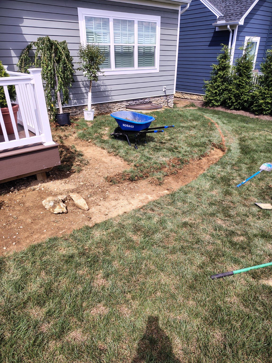 Bed Layout Started by 814 Landscape LLC